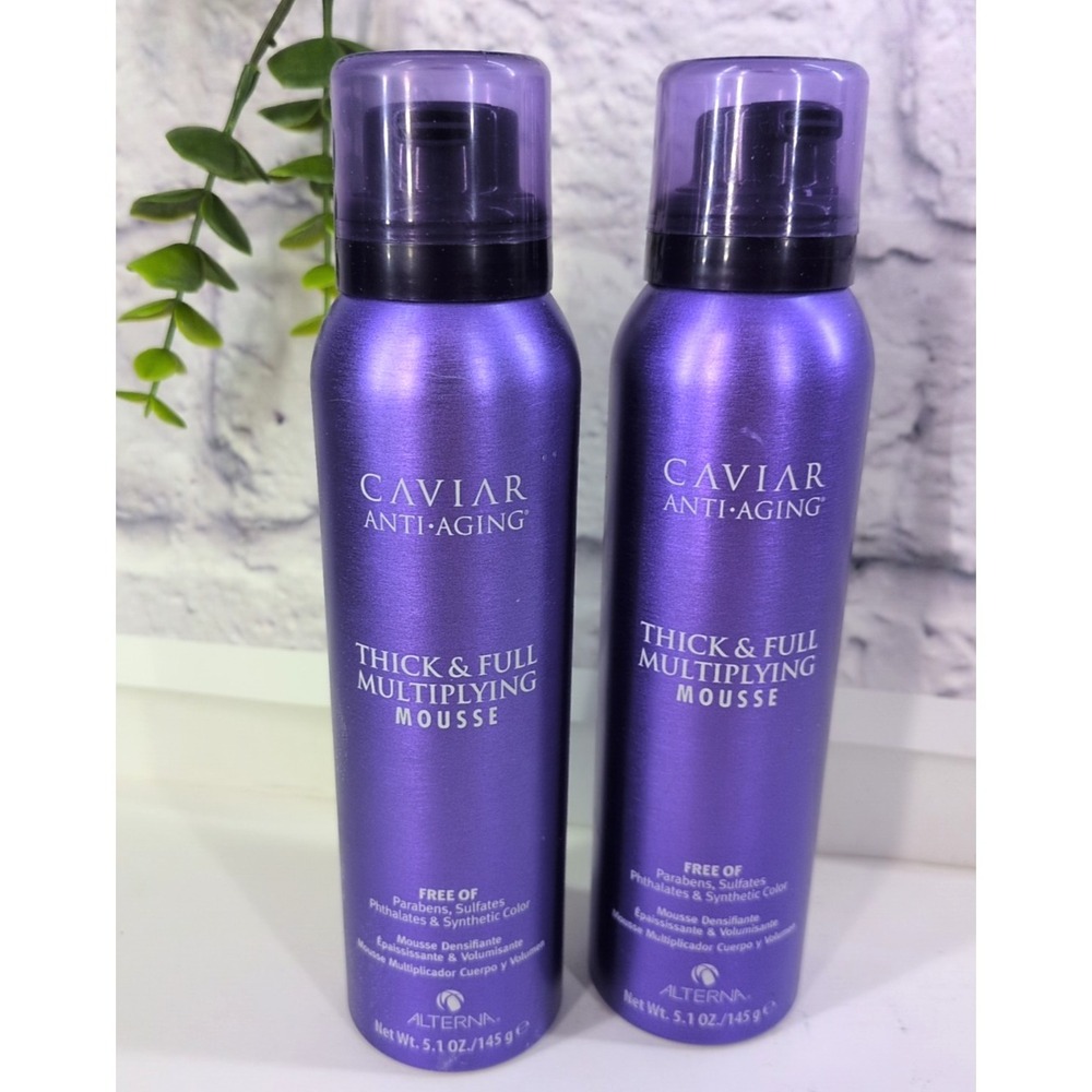 NEW 2 LOT😍Alterna Caviar Anti-Aging Clinical Densifying Styling Mousse 5.1oz